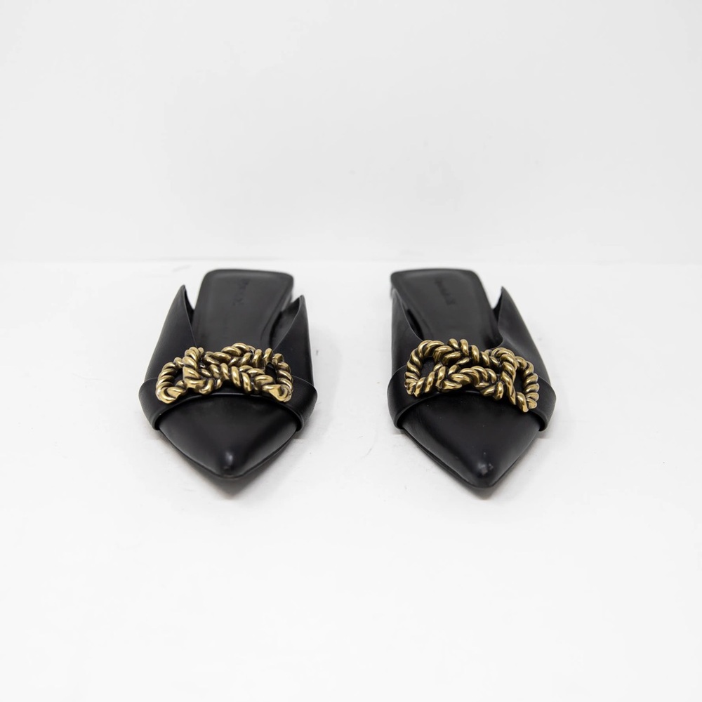 Open Edit Kyla Faux Box Knot Mule 8.5 Flat Point